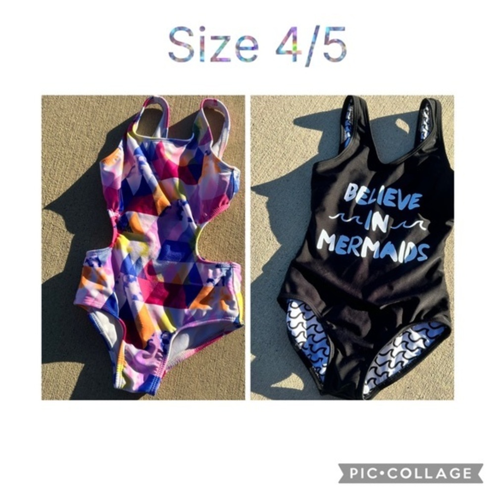 Colorful and Black Swimsuit Set  PM6